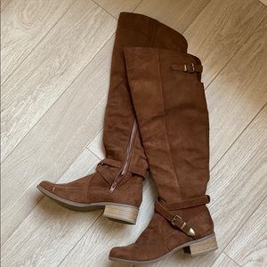 Brown High Leg Boots